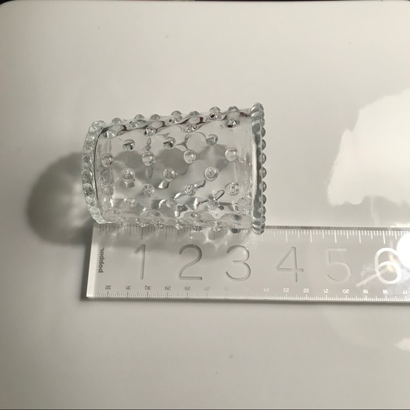 NEW Decorative Votive Glass Set with Unique Glass Pearl Design - Picture 4 of 6